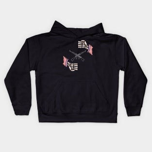 Gun and skull Kids Hoodie